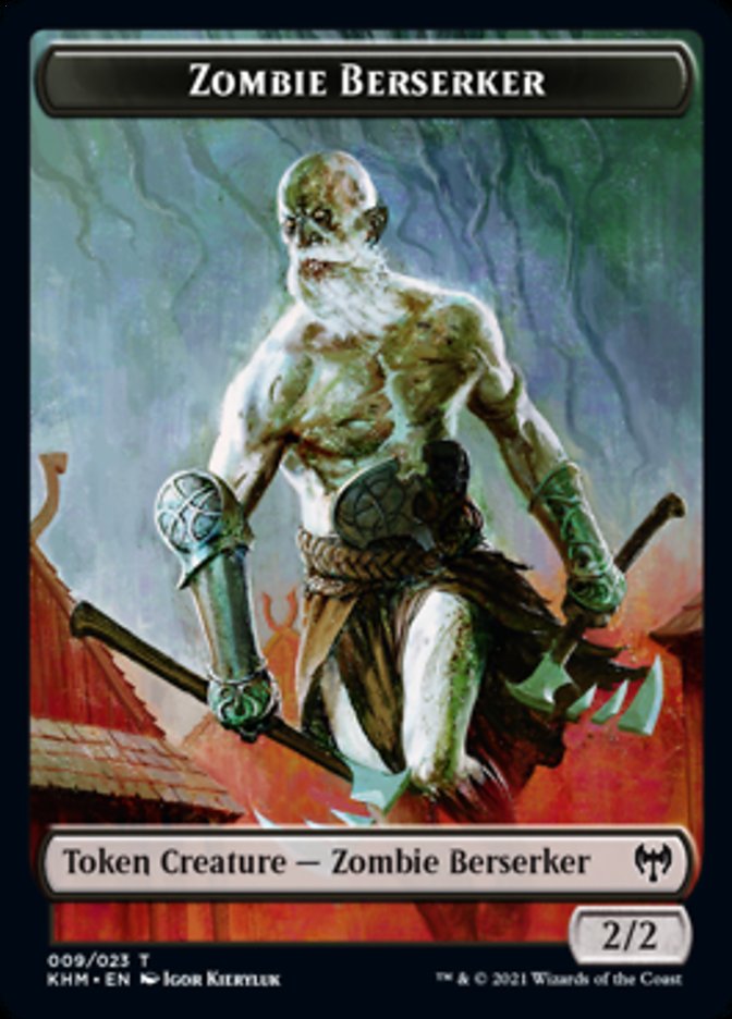 Zombie Berserker Token [Kaldheim Tokens] | Total Play