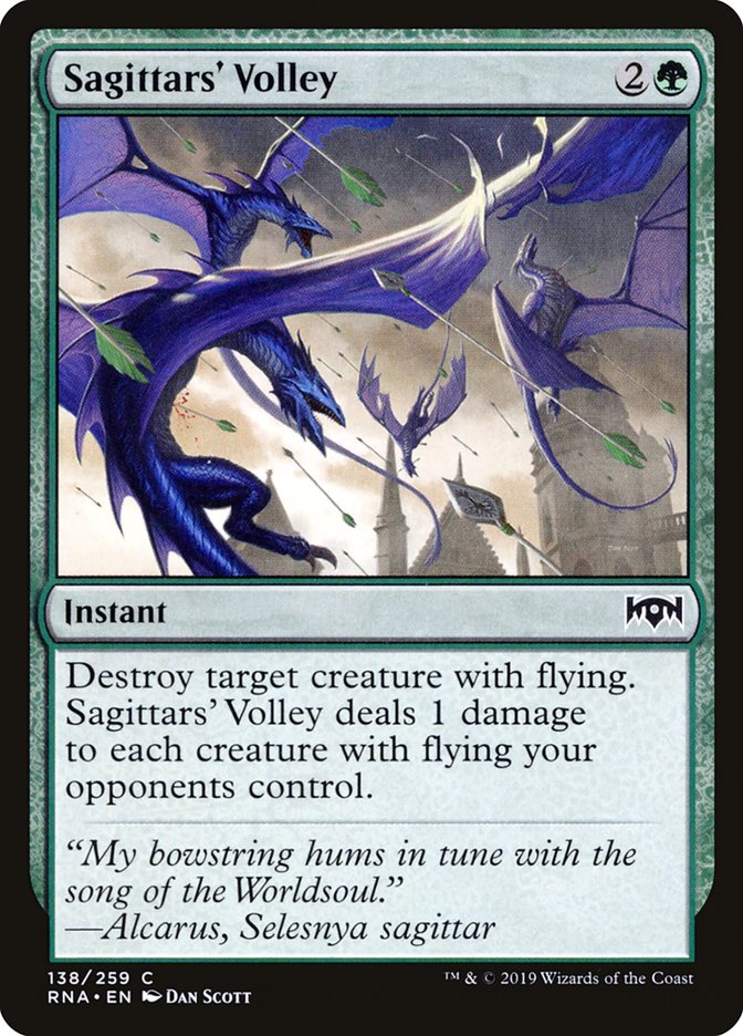 Sagittars' Volley [Ravnica Allegiance] | Total Play