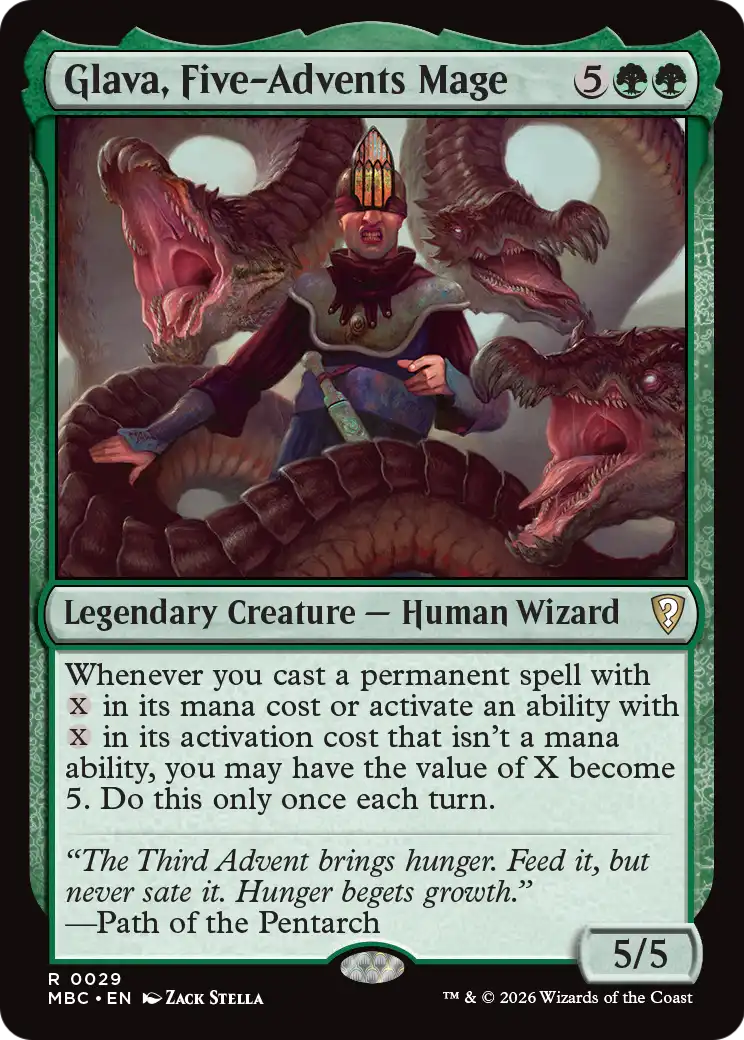 Glava, Five-Advents Mage [Mystery Booster: Commander Edition] | Total Play