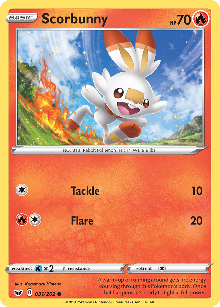 Scorbunny (031/202) [Sword & Shield: Base Set] | Total Play