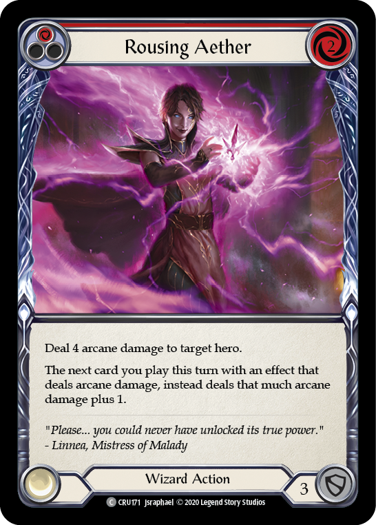 Rousing Aether (Red) [CRU171] (Crucible of War)  1st Edition Rainbow Foil | Total Play