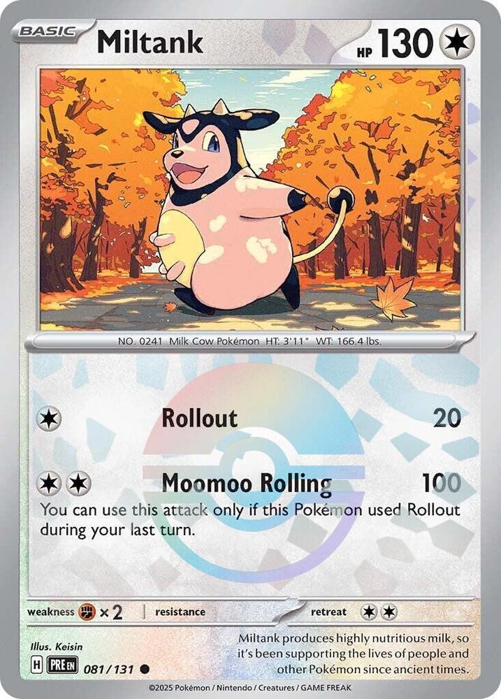 Miltank (081/131) (Poke Ball Pattern) [Scarlet & Violet: Prismatic Evolutions] | Total Play