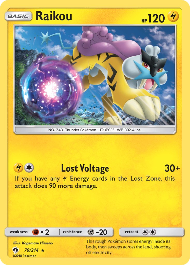 Raikou (79/214) (Theme Deck Exclusive) [Sun & Moon: Lost Thunder] | Total Play
