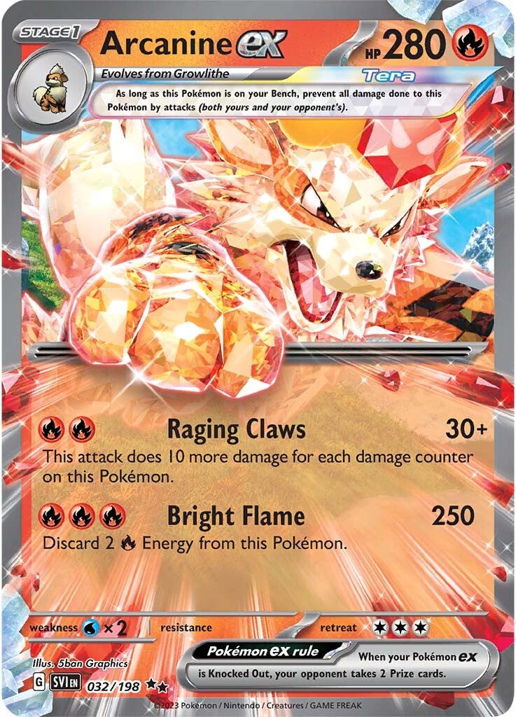 Arcanine ex (032/198) [Scarlet & Violet: Base Set] | Total Play