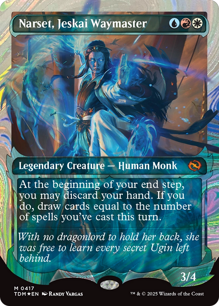 Narset, Jeskai Waymaster (Showcase) (Halo Foil) [Tarkir: Dragonstorm] | Total Play