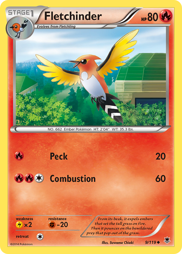 Fletchinder (9/119) [XY: Phantom Forces] | Total Play