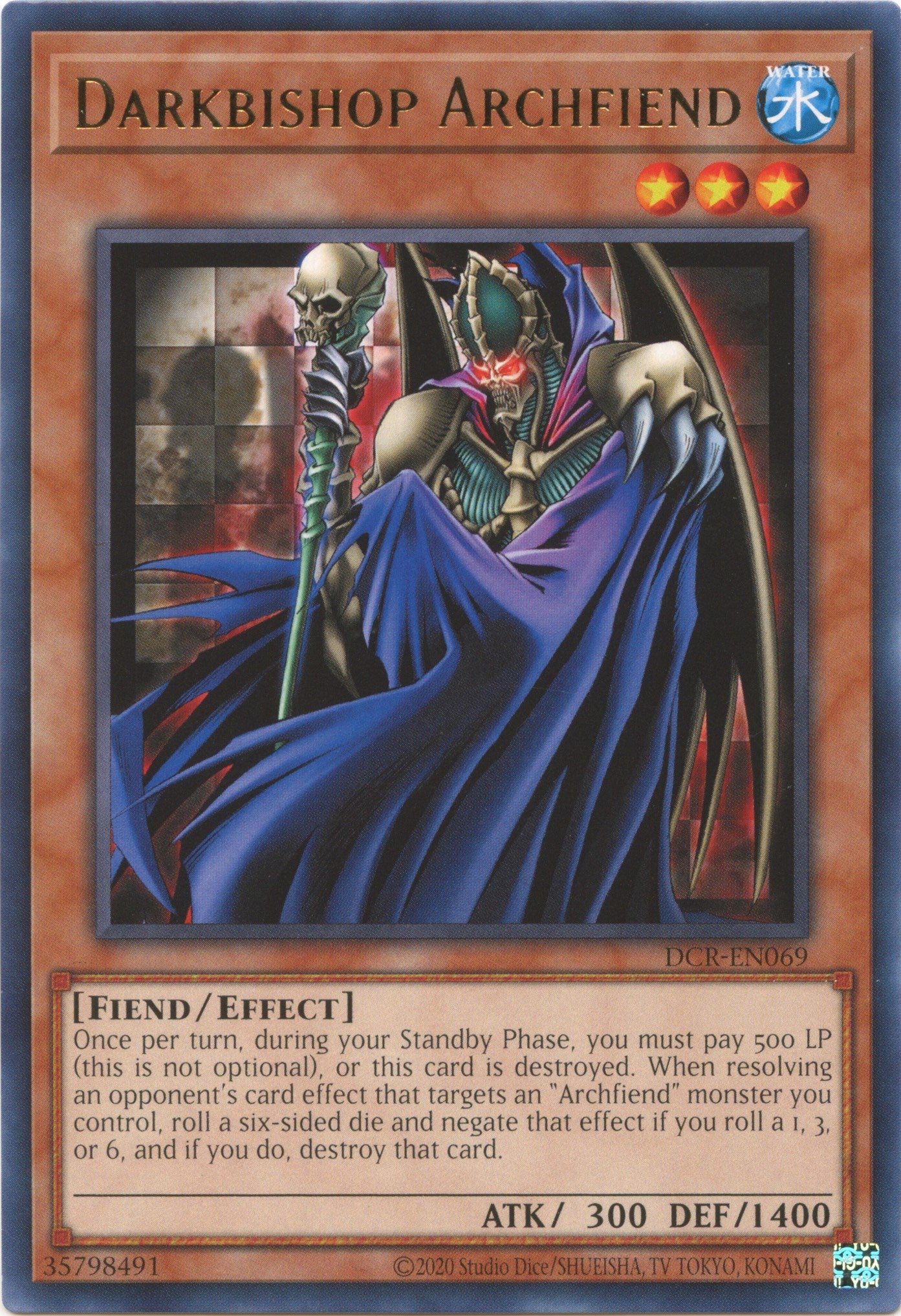 Darkbishop Archfiend (25th Anniversary) [DCR-EN069] Rare | Total Play