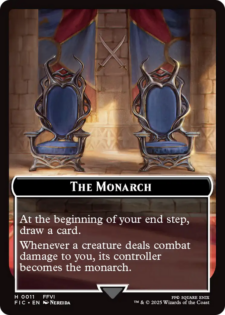 The Blackjack // The Monarch Double-Sided Token [FINAL FANTASY Commander Tokens] | Total Play