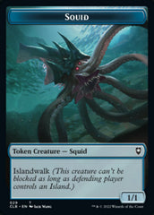 Squid // Copy Double-Sided Token [Commander Legends: Battle for Baldur's Gate Tokens] | Total Play
