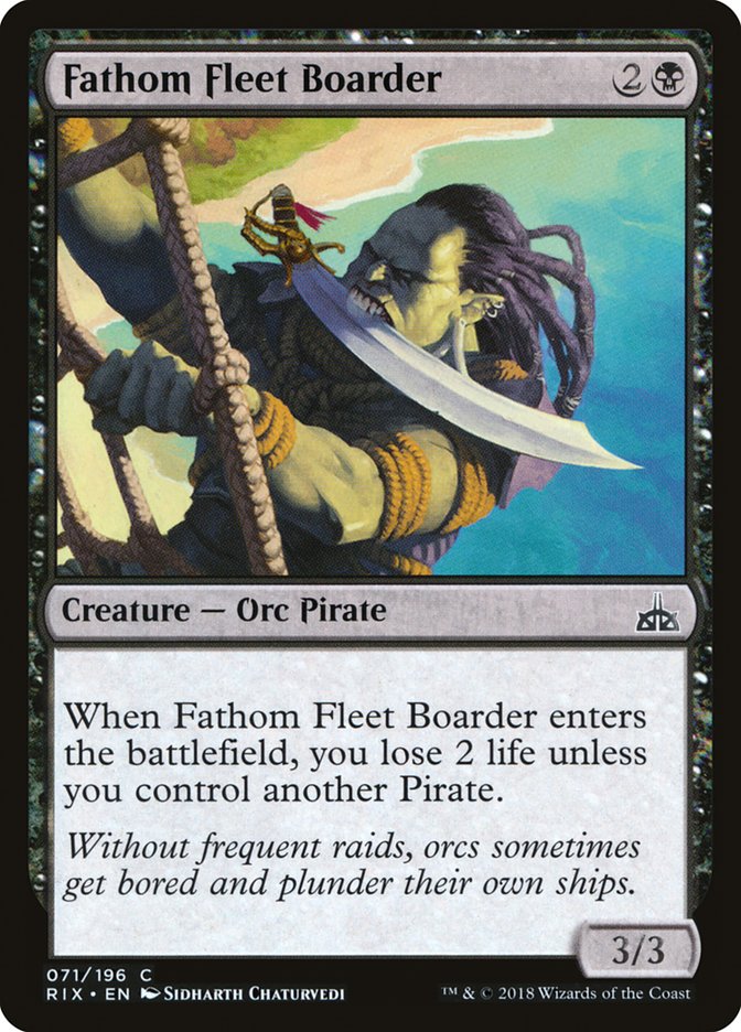 Fathom Fleet Boarder [Rivals of Ixalan] | Total Play