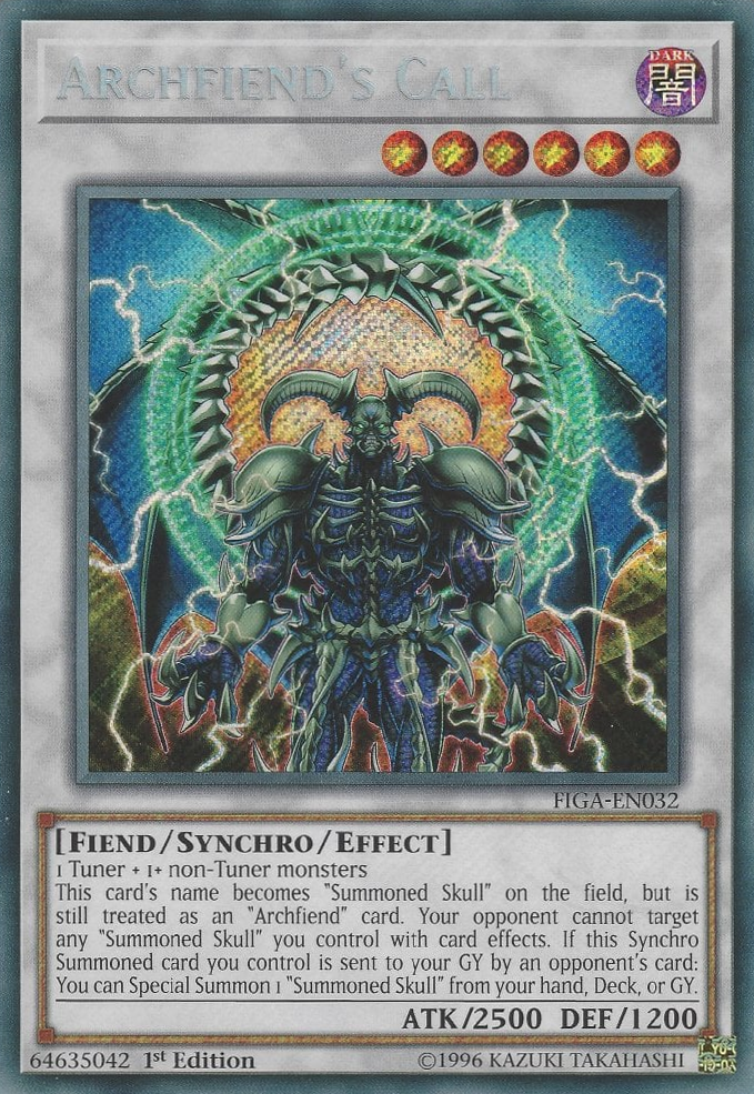 Archfiend's Call [FIGA-EN032] Secret Rare | Total Play