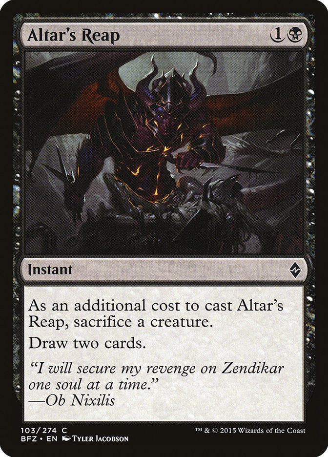 Altar's Reap [Battle for Zendikar] | Total Play