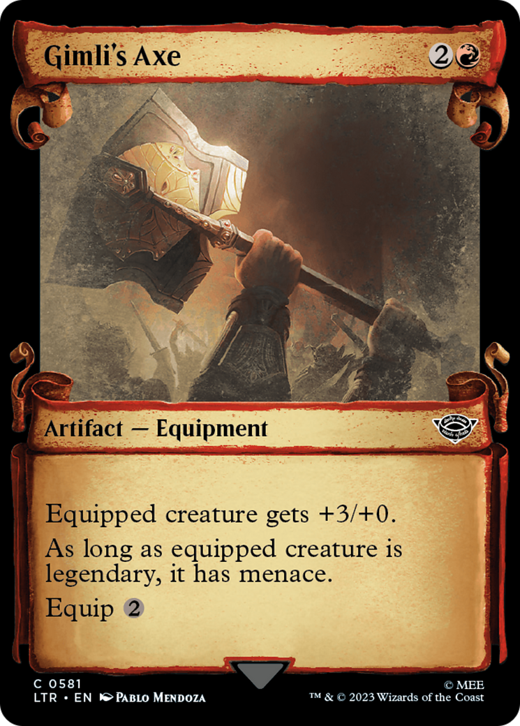 Gimli's Axe [The Lord of the Rings: Tales of Middle-Earth Showcase Scrolls] | Total Play