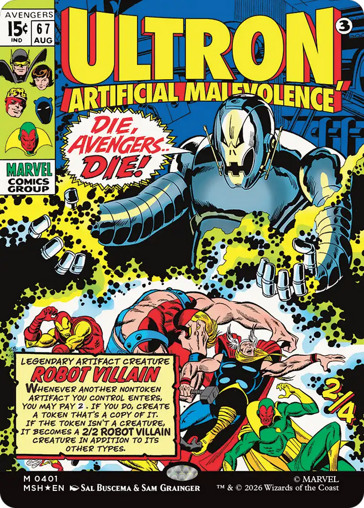 Ultron, Artificial Malevolence (Borderless) (0401) [Marvel Super Heroes] | Total Play