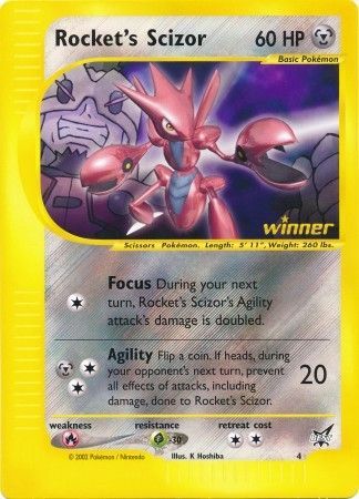 Rocket's Scizor (4) (Jumbo Card) [Best of Promos] | Total Play