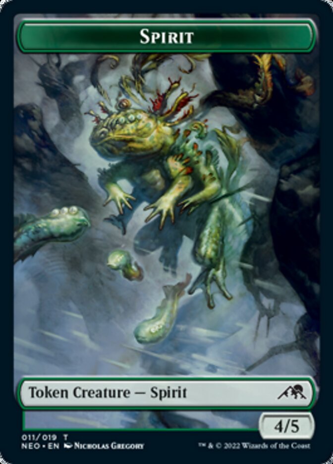 Spirit Token (011) [Kamigawa: Neon Dynasty Tokens] | Total Play