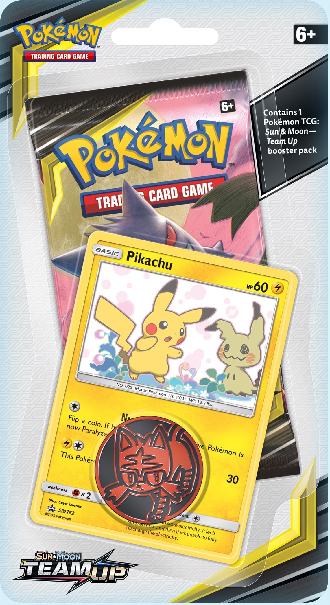 Sun & Moon: Team Up - Single Pack Blister (Pikachu) | Total Play