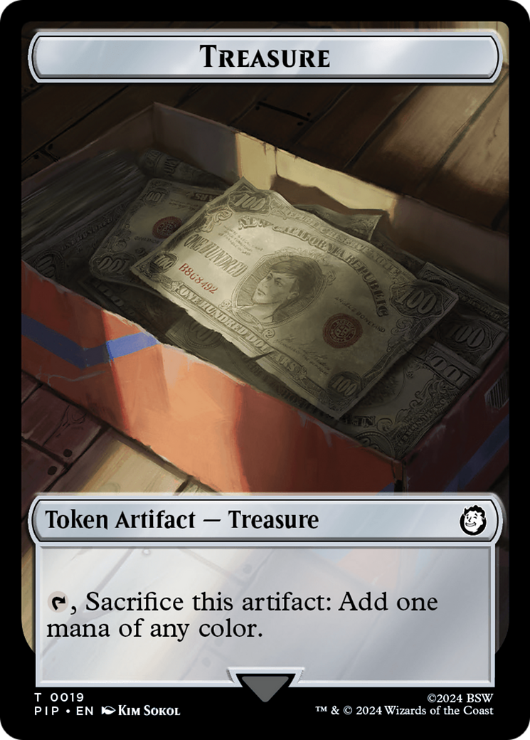 Copy // Treasure (019) Double-Sided Token [Fallout Tokens] | Total Play