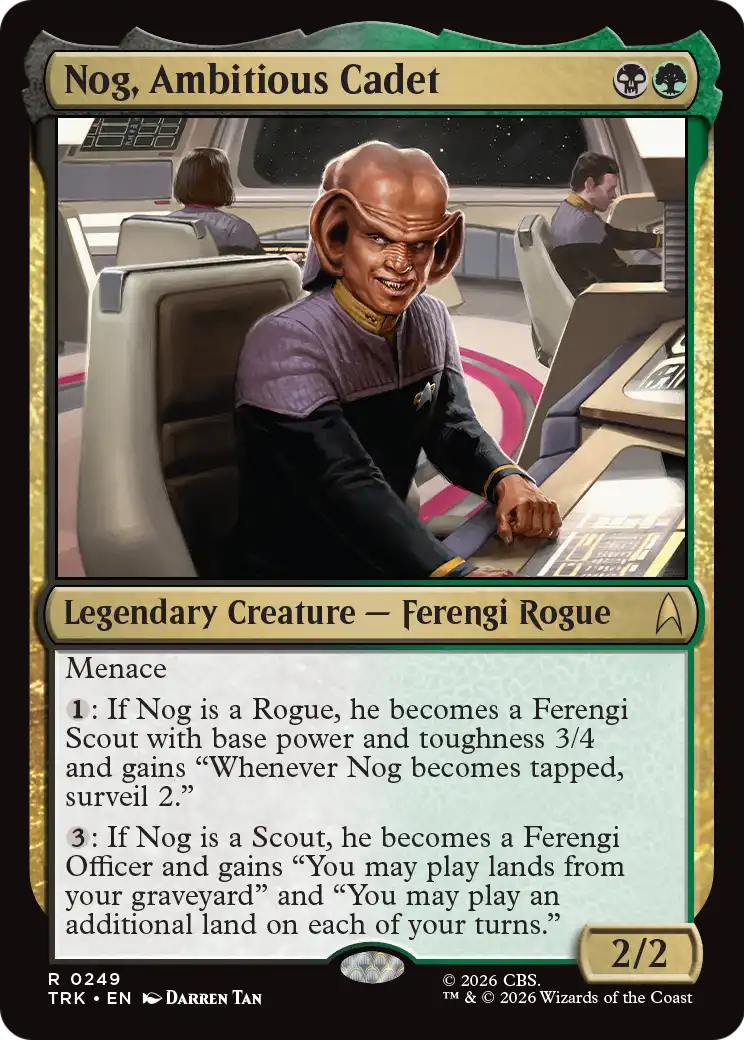Nog, Ambitious Cadet [Star Trek] | Total Play