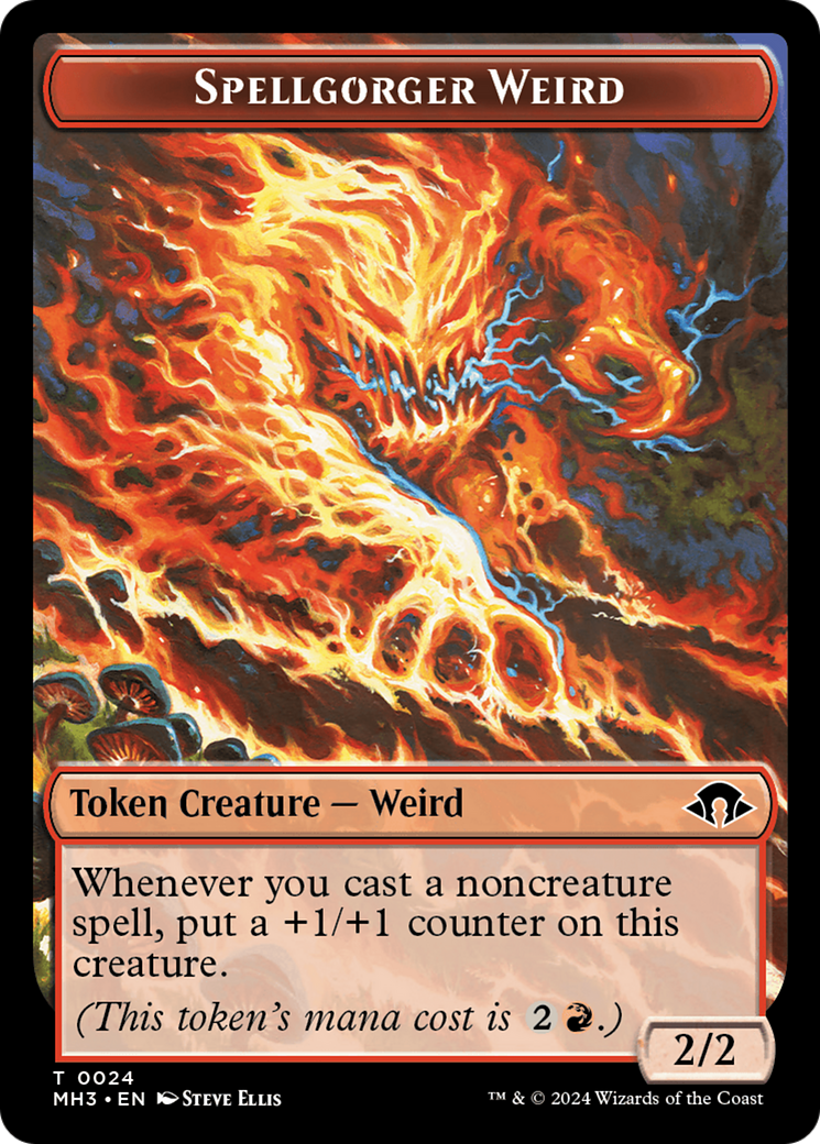 Spellgorger Weird // Energy Reserve Double-Sided Token [Modern Horizons 3 Tokens] | Total Play