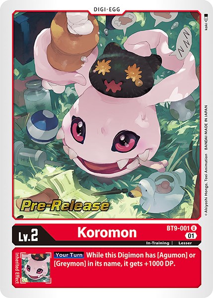 Koromon [BT9-001] [X Record Pre-Release Promos] | Total Play