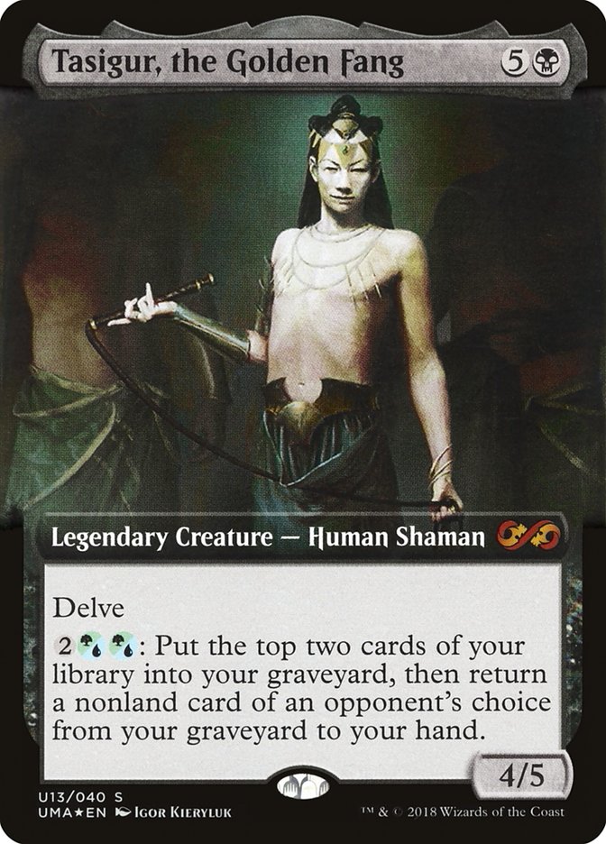 Tasigur, the Golden Fang (Topper) [Ultimate Masters Box Topper] | Total Play