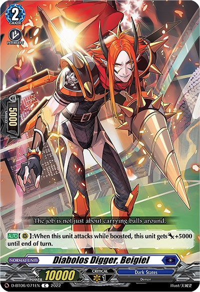 Diabolos Digger, Beigiel (D-BT06/071EN) [Blazing Dragon Reborn] | Total Play
