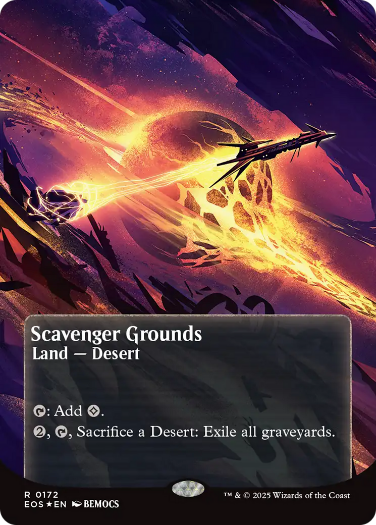 Scavenger Grounds (0172) (Borderless) (Galaxy Foil) [Edge of Eternities: Stellar Sights] | Total Play