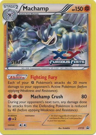 Machamp (XY13) (Staff) [XY: Black Star Promos] | Total Play