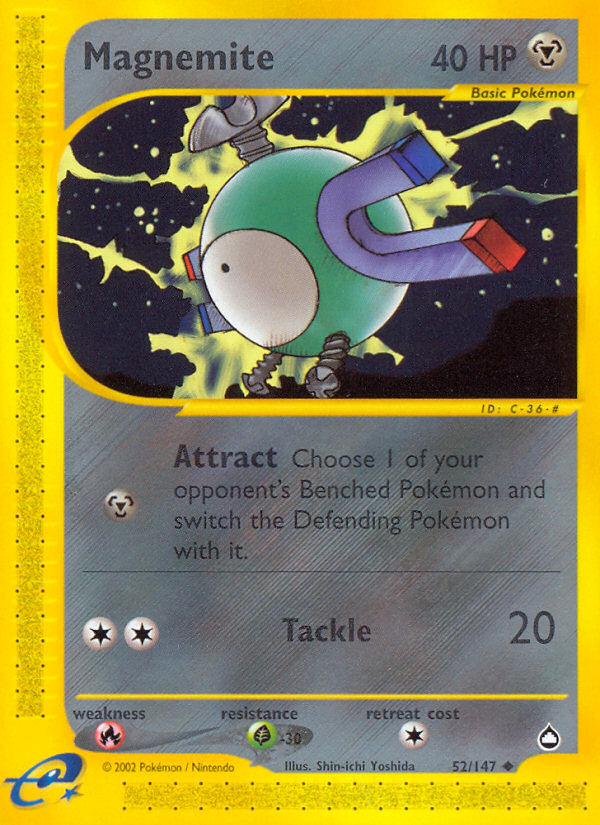 Magnemite (52/147) [Aquapolis] | Total Play