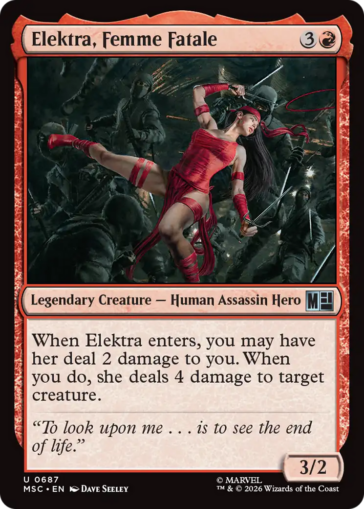 Elektra, Femme Fatale [Marvel Super Heroes Commander] | Total Play