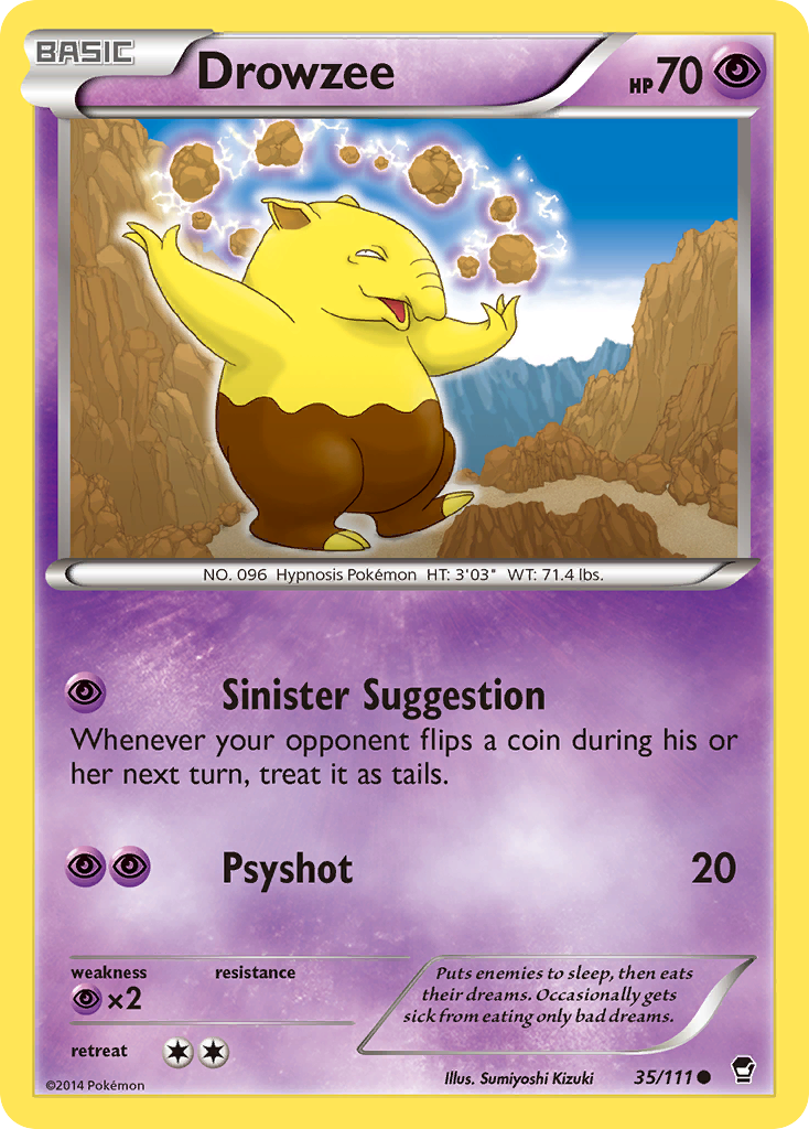 Drowzee (35/111) [XY: Furious Fists] | Total Play