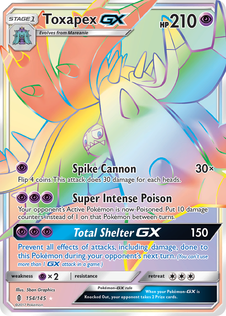 Toxapex GX (154/145) [Sun & Moon: Guardians Rising] | Total Play