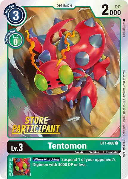 Tentomon [BT1-066] (Store Participant) [Release Special Booster Promos] | Total Play