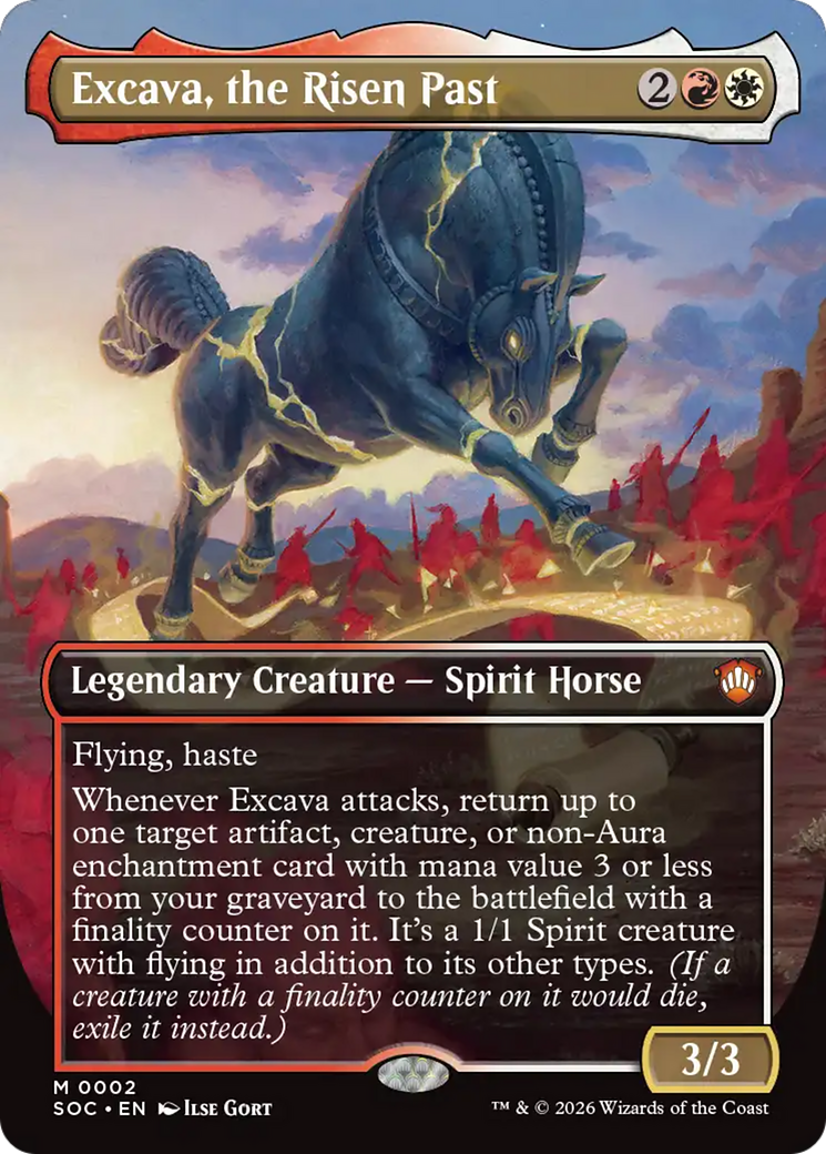 Excava, the Risen Past (Borderless) [Secrets of Strixhaven Commander] | Total Play