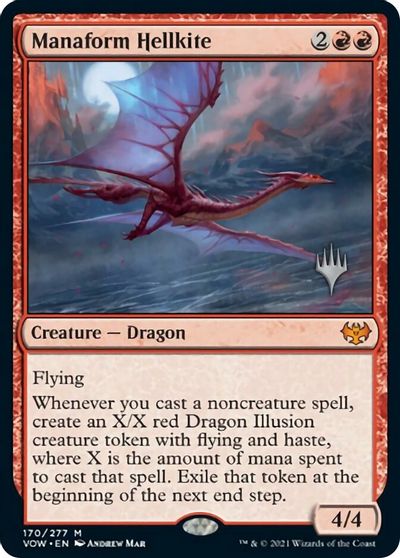 Manaform Hellkite (Promo Pack) [Innistrad: Crimson Vow Promos] | Total Play