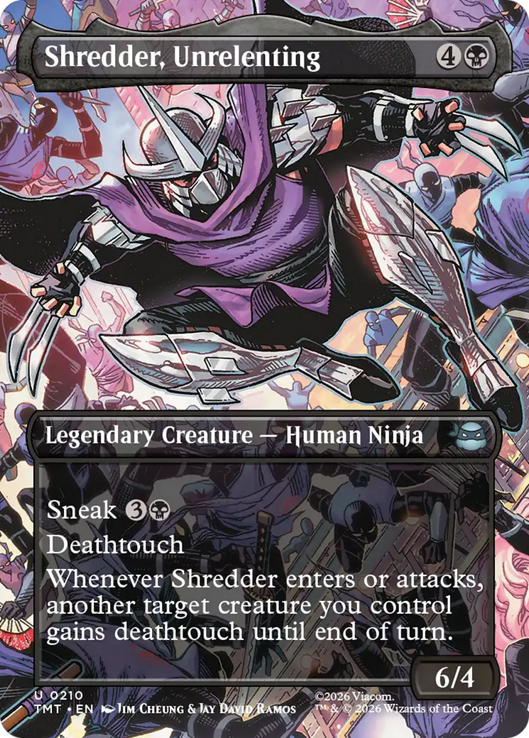 Shredder, Unrelenting (Borderless) [Teenage Mutant Ninja Turtles] | Total Play