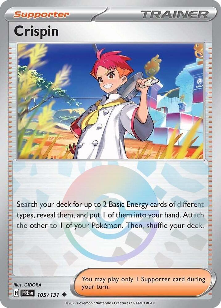 Crispin (105/131) (Poke Ball Pattern) [Scarlet & Violet: Prismatic Evolutions] | Total Play