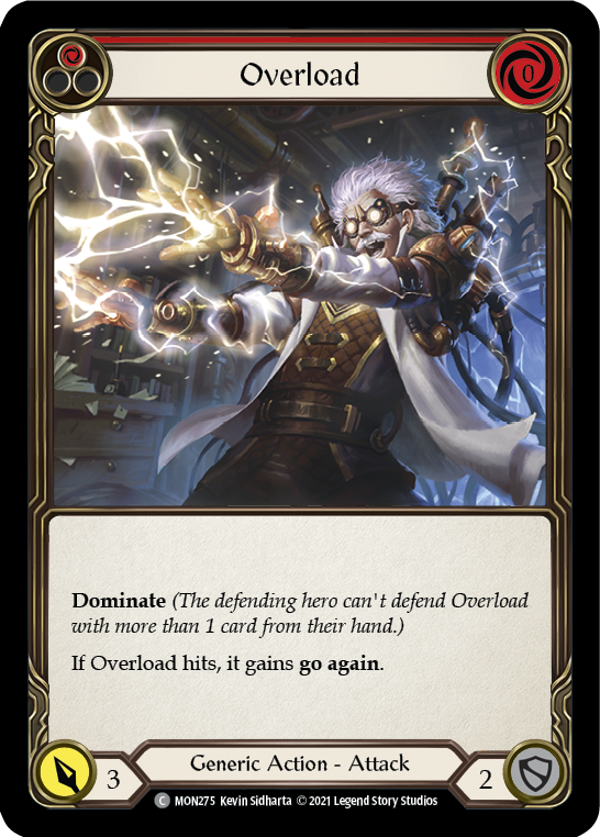 Overload (Red) [MON275] (Monarch)  1st Edition Normal | Total Play