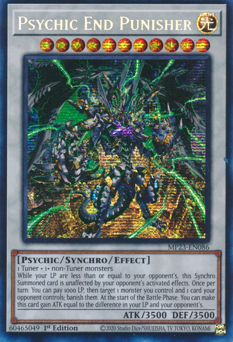 Psychic End Punisher [MP23-EN086] Prismatic Secret Rare | Total Play