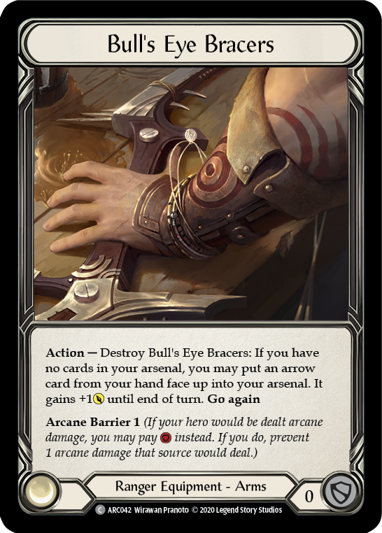 Bull's Eye Bracers [U-ARC042] (Arcane Rising Unlimited)  Unlimited Rainbow Foil | Total Play
