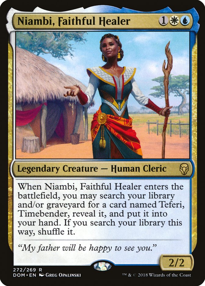 Niambi, Faithful Healer [Dominaria] | Total Play