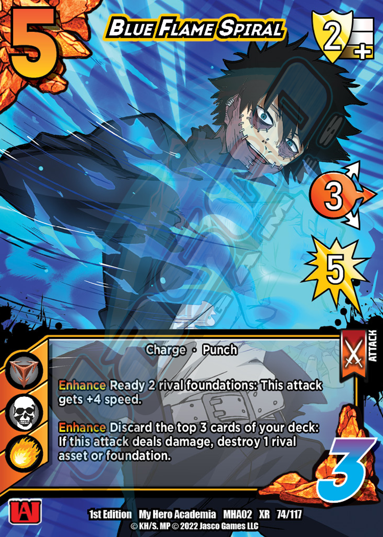 Blue Flame Spiral [Crimson Rampage XR] | Total Play