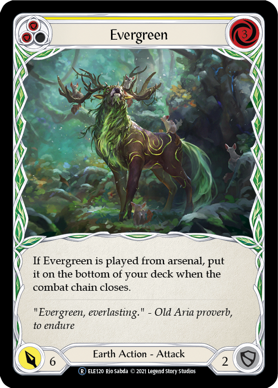 Evergreen (Yellow) [U-ELE120] (Tales of Aria Unlimited)  Unlimited Normal | Total Play