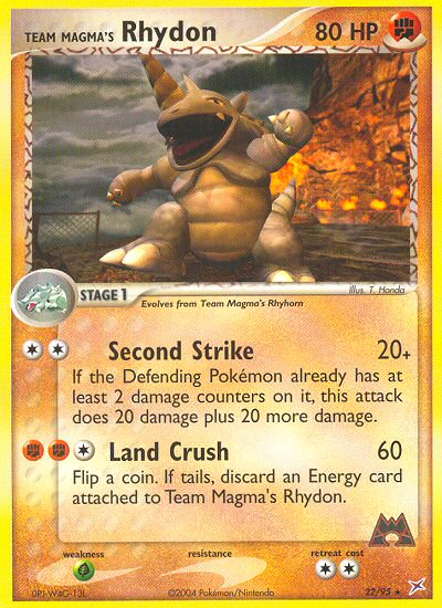 Team Magma's Rhydon (22/95) [EX: Team Magma vs Team Aqua] | Total Play
