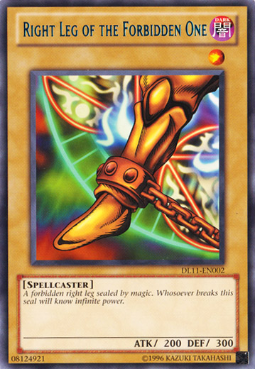 Right Leg of the Forbidden One (Blue) [DL11-EN002] Rare | Total Play