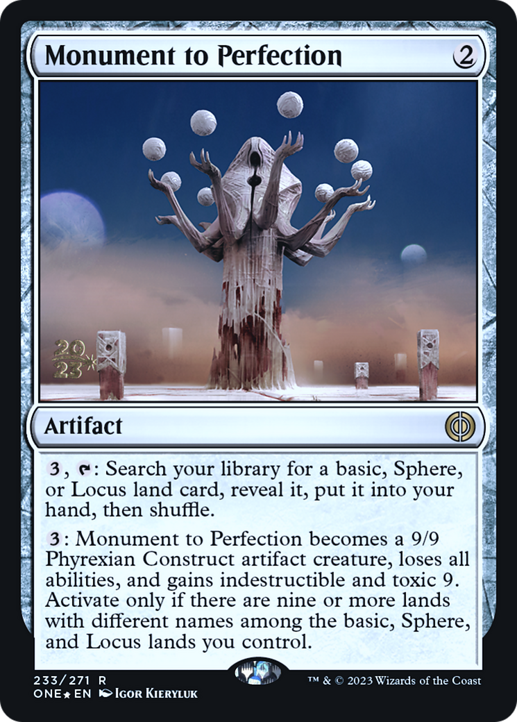 Monument to Perfection [Phyrexia: All Will Be One Prerelease Promos] | Total Play