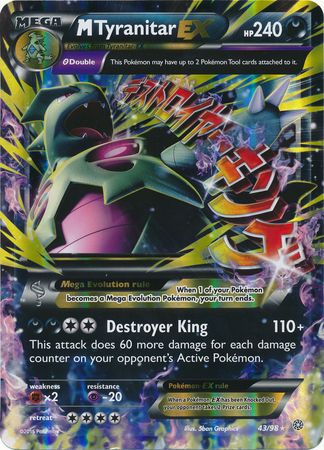 M Tyranitar EX (43/98) (Jumbo Card) [XY: Ancient Origins] | Total Play