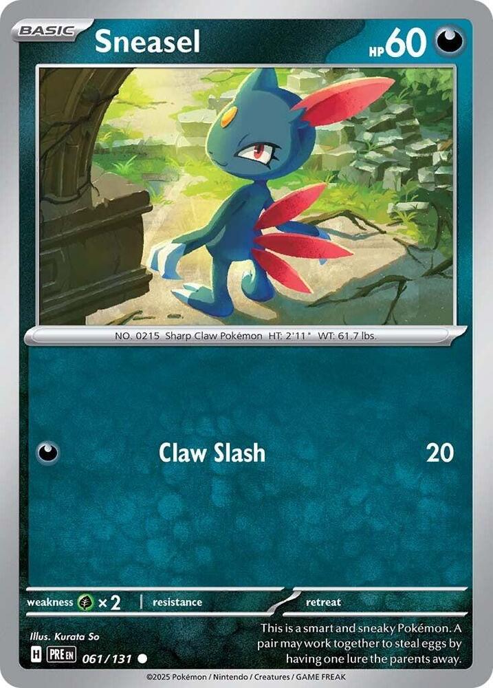 Sneasel (061/131) [Scarlet & Violet: Prismatic Evolutions] | Total Play