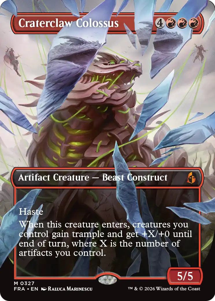 Craterclaw Colossus (Borderless) (0327) [Reality Fracture] | Total Play